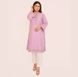 Chic Embroidered Khaddar Shirt